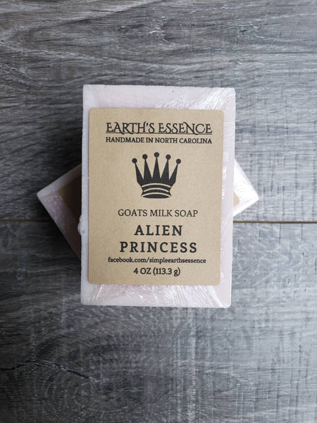Alien Princess 4 oz Goats Milk Soap