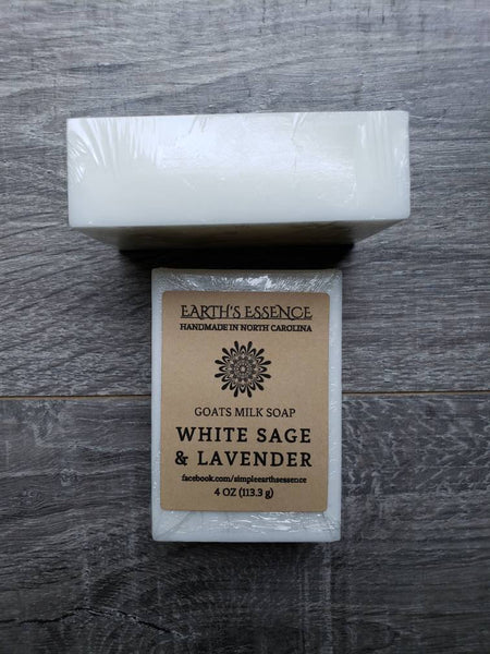 White Sage & Lavender 4 oz Goats Milk Soap