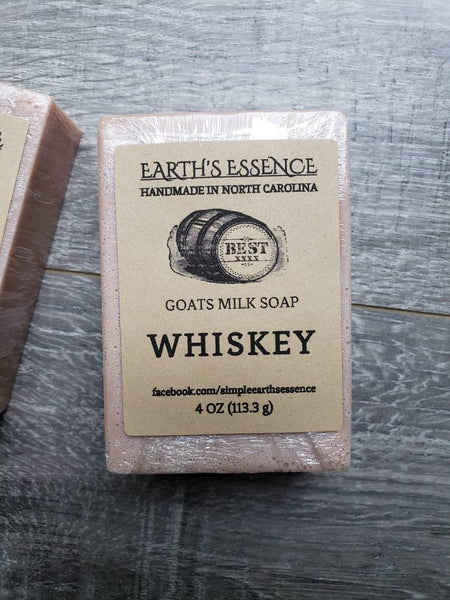 Whiskey 4 oz Goats Milk Soap, Handmade Goats Milk Soap, Handmade Soap, Soap for Men