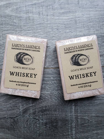 Whiskey 4 oz Goats Milk Soap, Handmade Goats Milk Soap, Handmade Soap, Soap for Men