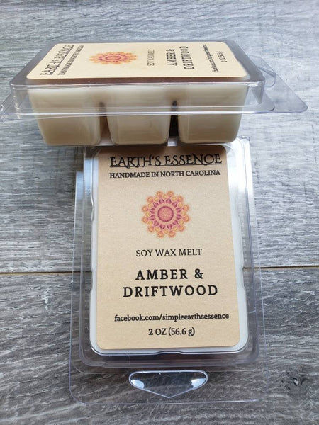 Amber & Driftwood 2 oz Soy Wax Melts