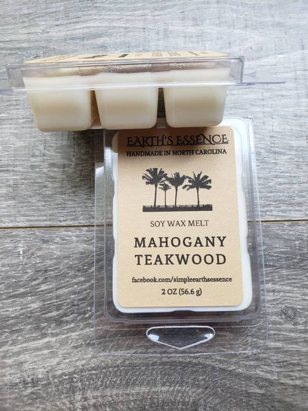 Mahogany Teakwood 2 oz Soy Wax Melt