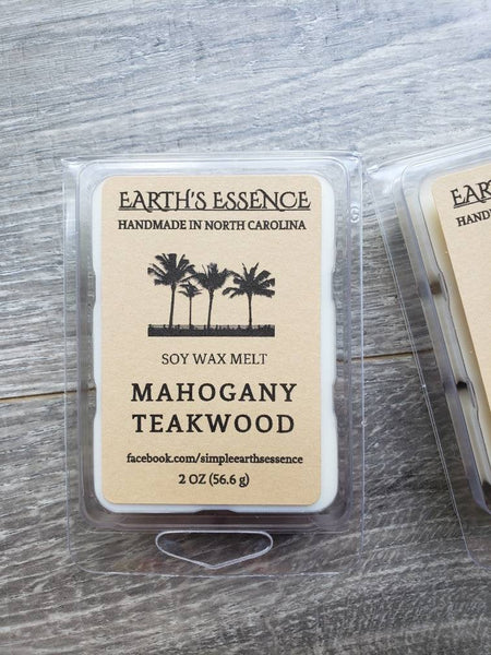 Mahogany Teakwood 2 oz Soy Wax Melt