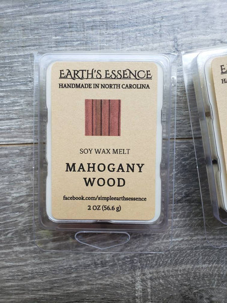 Mahogany Wood 2 oz Soy Wax Melt