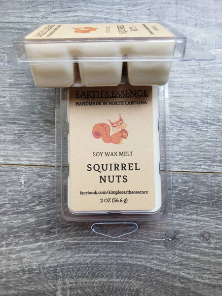 Squirrel Nuts 2 oz Soy Wax Melts, Handmade Soy Wax Melts, Highly Scented Wax Melt, Wax Warmer Melts, Wax Warmer, Wax Melts