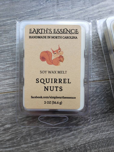 Squirrel Nuts 2 oz Soy Wax Melts, Handmade Soy Wax Melts, Highly Scented Wax Melt, Wax Warmer Melts, Wax Warmer, Wax Melts