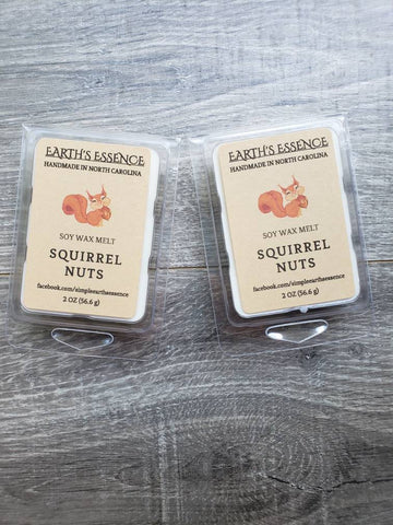 Squirrel Nuts 2 oz Soy Wax Melts, Handmade Soy Wax Melts, Highly Scented Wax Melt, Wax Warmer Melts, Wax Warmer, Wax Melts