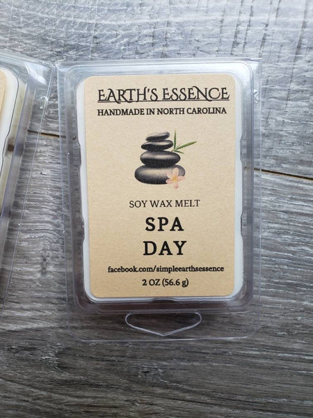 Spa Day 2 oz Soy Wax Melts, Handmade Soy Wax Melts, Wax Warmer Melts, Wax Warmer, Spa Scent, Spa Gift, Spa Scented Wax Melts, Gifts for Her