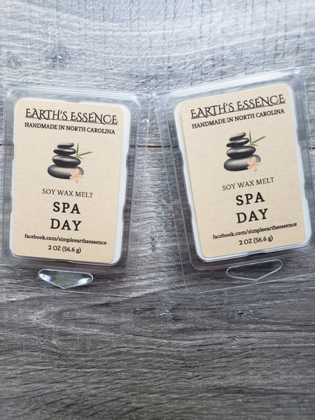 Spa Day 2 oz Soy Wax Melts, Handmade Soy Wax Melts, Wax Warmer Melts, Wax Warmer, Spa Scent, Spa Gift, Spa Scented Wax Melts, Gifts for Her