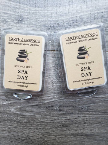 Spa Day 2 oz Soy Wax Melts, Handmade Soy Wax Melts, Wax Warmer Melts, Wax Warmer, Spa Scent, Spa Gift, Spa Scented Wax Melts, Gifts for Her