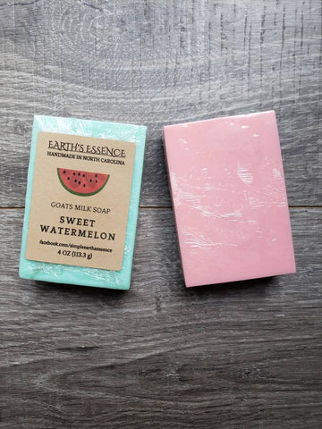 Watermelon 4 oz Goats Milk Soap
