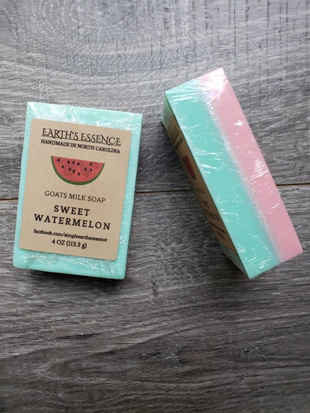 Watermelon 4 oz Goats Milk Soap