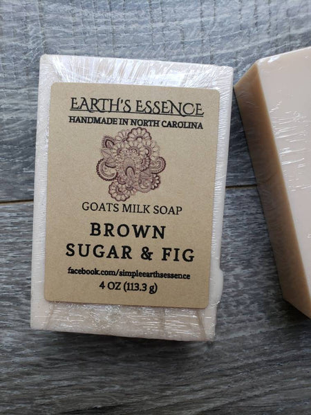 Brown Sugar and Fig 4oz Goats Milk Soap