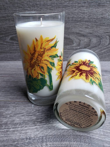 Sunflower 13 oz Soy Candle, Handmade Soy Candle, Sunflower Scented Candle, Candle Gift, Wedding Decor, Wedding Gift, Floral Scented Candle