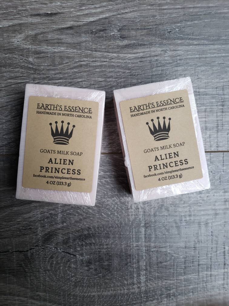 Alien Princess 4 oz Goats Milk Soap