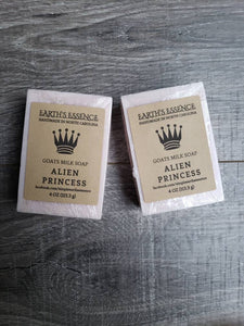 Alien Princess 4 oz Goats Milk Soap