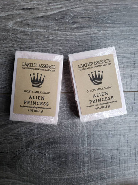 Alien Princess 4 oz Goats Milk Soap