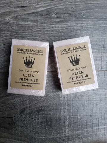 Alien Princess 4 oz Goats Milk Soap
