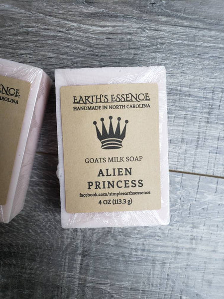 Alien Princess 4 oz Goats Milk Soap