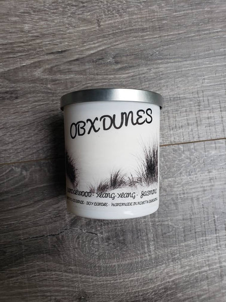 OBX Dunes 9 oz Soy Candle, Handmade Soy Candle, Beach Decor, Beach Candle, Outer Banks, Novelty Gift, OBX, Candles for Places