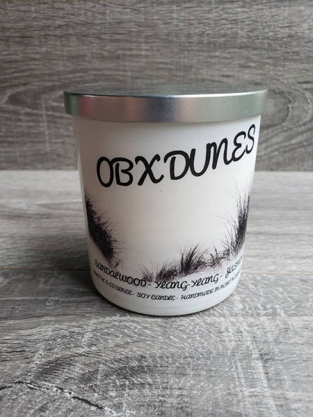 OBX Dunes 9 oz Soy Candle, Handmade Soy Candle, Beach Decor, Beach Candle, Outer Banks, Novelty Gift, OBX, Candles for Places