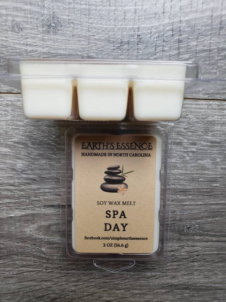 Spa Day 2 oz Soy Wax Melts, Handmade Soy Wax Melts, Wax Warmer Melts, Wax Warmer, Spa Scent, Spa Gift, Spa Scented Wax Melts, Gifts for Her