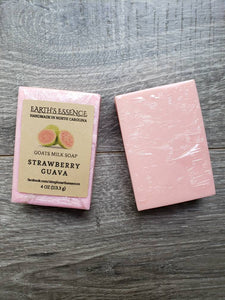 Strawberry Guava 4oz Goats Milk Soap, Handmade Goats Milk Soap, Handmade Soap, Soap for Women, Kids Soap, Fun Soap for Kids, Natural Soap