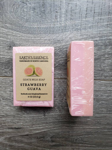 Strawberry Guava 4oz Goats Milk Soap, Handmade Goats Milk Soap, Handmade Soap, Soap for Women, Kids Soap, Fun Soap for Kids, Natural Soap