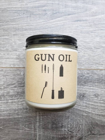 Gun Oil 8 oz Soy Candle