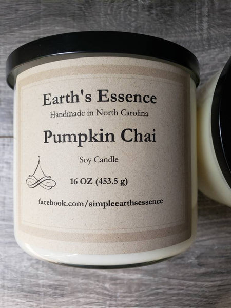 Pumpkin Chai 16 oz 3-Wick Soy Candle