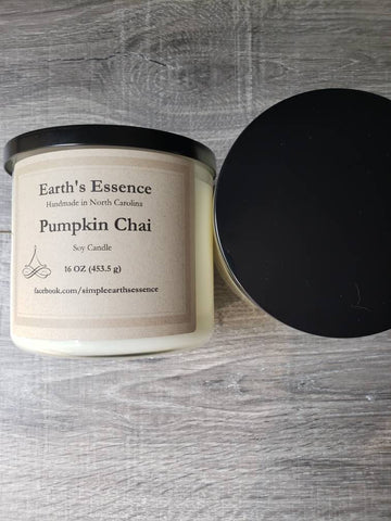 Pumpkin Chai 16 oz 3-Wick Soy Candle