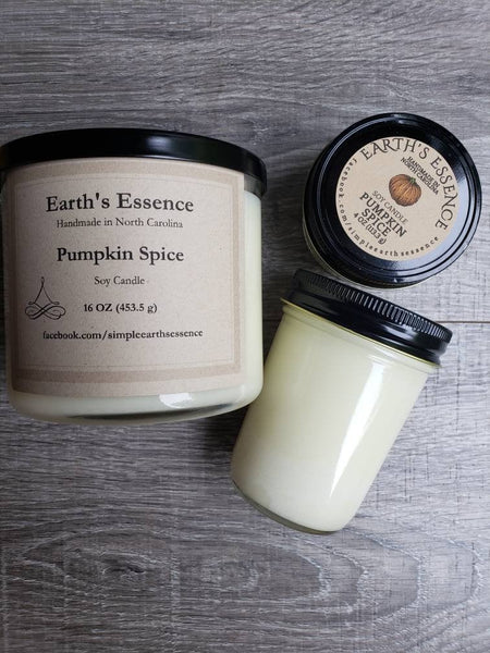 Pumpkin Spice Candles, 3 Sizes