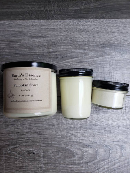 Pumpkin Spice Candles, 3 Sizes