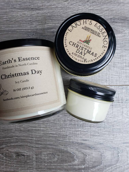 Christmas Day Soy Candle, 3 Sizes