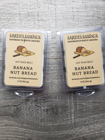 Banana Nut Bread 2 OZ Soy Wax Melts