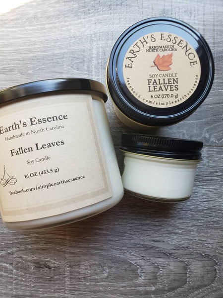 Fallen Leaves Soy Candle, 3 Sizes