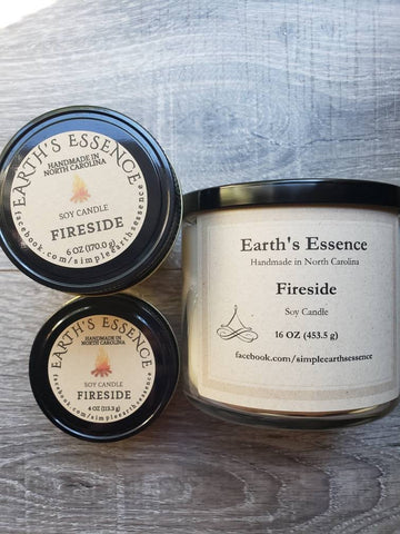 Fireside Soy Candle, 3 Sizes