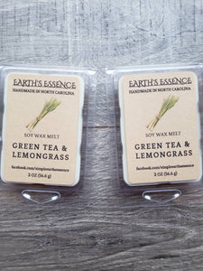 Green Tea & Lemongrass 2 oz Soy Wax Melt