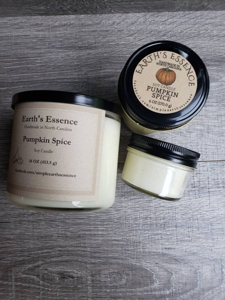 Pumpkin Spice Candles, 3 Sizes