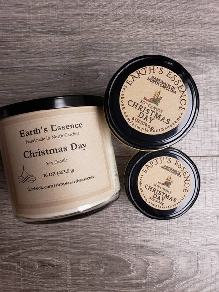 Christmas Day Soy Candle, 3 Sizes