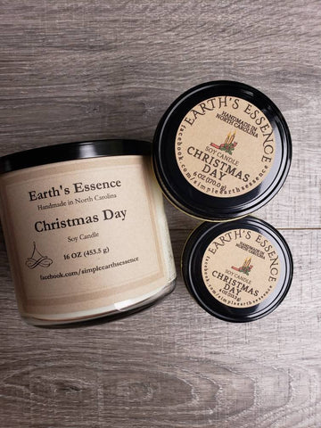 Christmas Day Soy Candle, 3 Sizes