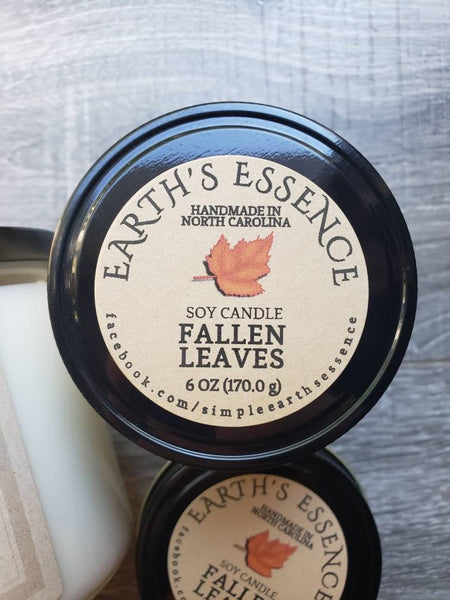 Fallen Leaves Soy Candle, 3 Sizes