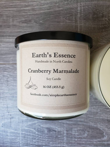 Cranberry Marmalade Soy Candle, 3 Sizes