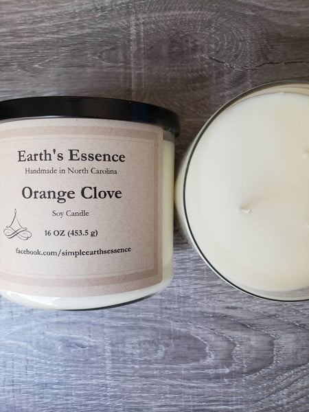 Orange Clove 16 oz 3-Wick Soy Candle