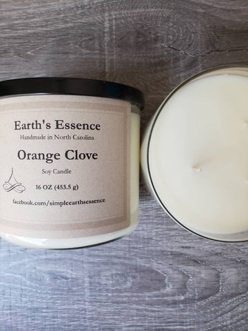 Orange Clove 16 oz 3-Wick Soy Candle