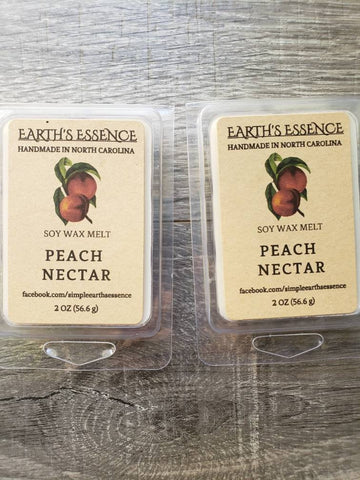 Peach Nectar 2 oz Soy Wax Melt