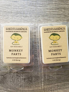 Monkey Farts 2 oz Soy Wax Melt