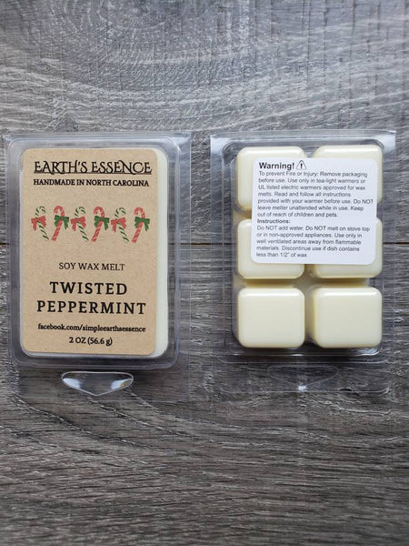 Twisted Peppermint 2 OZ Soy Wax Melts