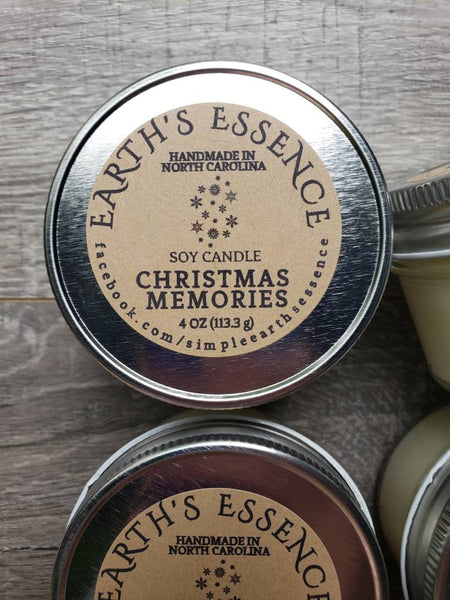 Christmas Memories Soy Candle, 3 Sizes