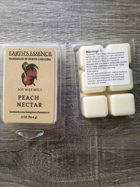 Peach Nectar 2 oz Soy Wax Melt